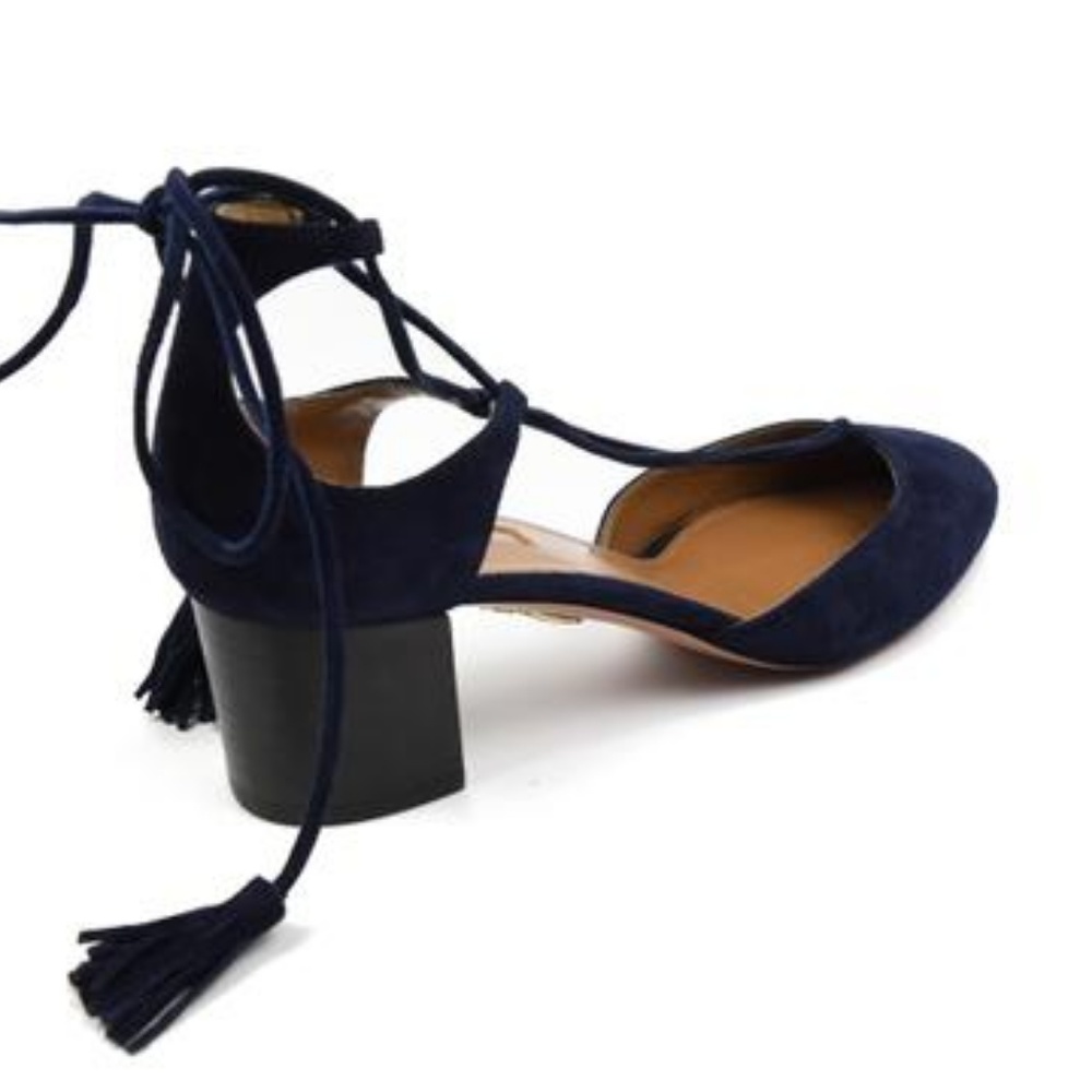 Aquazzura Boheme Tassel Pump Suede 50mm - Picture 5 of 7